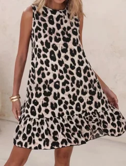 Clearance Women's Mini Dress Casual Dress A Line Dress Tank Dress Elegant Cute Stylish Vacation Casual Daily Regular Fit Sleeveless Crew Neck Summer Spring Women Sundresses