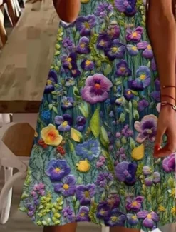 Discount Women's Mini Dress Casual Dress Elegant Tropical Hawaiian Daily Regular Fit Floral Short Sleeve Crew Neck Summer Women Spring Dresses|T Shirt Dresses