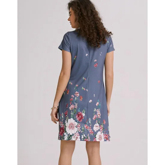 Sale Women's Mini Dress Casual Dress Petite Dress T Shirt Dress Tee Dress Sundress Basic Outdoor Vacation Birthday Regular Fit Floral Short Sleeve V Neck Light Blue White Light Green Red Summer Women Sundresses