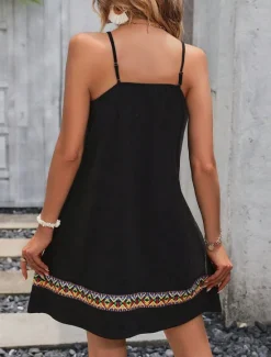 Sale Women's Mini Dress Casual Dress Petite Dress Sundress Summer Dress Casual Vacation Daily Holiday Regular Fit Graphic Sleeveless V Neck Summer Women T Shirt Dresses
