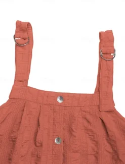 Clearance Women's Mini Dress Casual Dress A Line Dress Stylish Basic Casual Vacation Daily Beach Loose Fit Plain Sleeveless Strap Summer Spring Women Sundresses