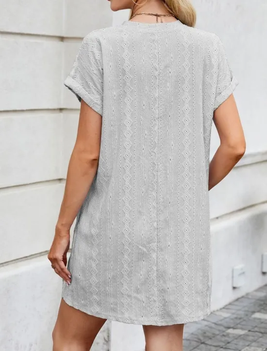 Discount Women's Mini Dress Casual Dress T Shirt Dress Tee Dress Stylish Basic Casual Vacation Daily Regular Fit Plain Short Sleeve Crew Neck Pink Sky Blue Orange Gray Summer Women T Shirt Dresses