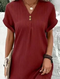 Discount Women's Mini Dress Corset Dress T Shirt Dress Tee Dress Shift Dress Casual Vacation Daily Regular Fit Graphic Short Sleeve V Neck Black Pink Wine Blue Summer Women T Shirt Dresses