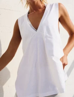 Outlet Women's Mini Dress Graduation Dress Casual Dress Summer Dress Stylish Casual Vacation Daily Date Regular Fit Plain Sleeveless V Neck Light Pink Black White Pink Summer Women White Dresses