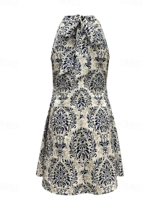 Hot Women's Mini Dress Petite Dress Casual Dress Summer Dress Boho Dress Elegant Hawaiian Stylish Vacation Daily Date Regular Fit Floral Sleeveless Halter Neck Summer Women Spring Dresses