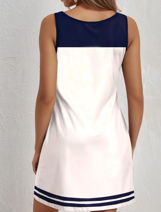 Best Women's Mini Dress Petite Dress Petite Dress Sundress A Line Dress Tank Dress Casual Vacation Daily Beach Loose Fit Heart Rose Flag Sleeveless Crew Neck White Red Royal Blue Blue Summer Women Sundresses