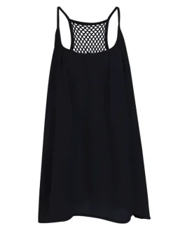 Online Women's Mini Dress Strap Dress Casual Regular Fit Pure Color Sleeveless fluorescent green Black White Orange Summer Spring Women Sundresses