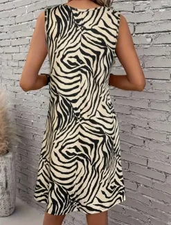 Outlet Women's Mini Dress Sundress A Line Dress Summer Dress Vacation Casual Daily Loose Fit Graphic Geometric Sleeveless U Neck Summer Women Sundresses|Vacation Dresses