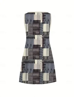 Best Women's Mini Dress Sundress A Line Dress Off The Shoulder Dress Vacation Casual Boho Holiday Beach Regular Fit Ombre Graphic Animal Sleeveless Crew Neck Summer Spring Women Sundresses