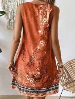 Clearance Women's Mini Dress Sundress Summer Dress Strapless Dress Casual Daily Regular Fit Floral Sleeveless V Neck Summer Women Sundresses