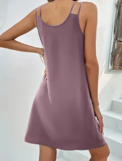Clearance Women's Mini Dress T Shirt Dress Tee Dress Shift Dress Slip Dress Casual Vacation Casual Daily Regular Fit Graphic Sleeveless V Neck Black Pink Dusty Rose Light Purple Summer Women Sundresses