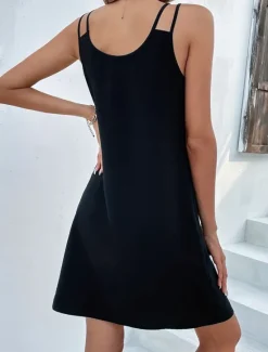 Clearance Women's Mini Dress T Shirt Dress Tee Dress Shift Dress Slip Dress Casual Vacation Casual Daily Regular Fit Graphic Sleeveless V Neck Black Pink Dusty Rose Light Purple Summer Women Sundresses