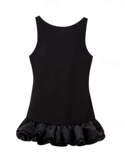 Online Women's Mini Dress White Dress Graduation Dress Sexy Dress Fashion Party Birthday Cocktail Party Regular Fit Plain Sleeveless Crew Neck Black White Red Summer Women White Dresses