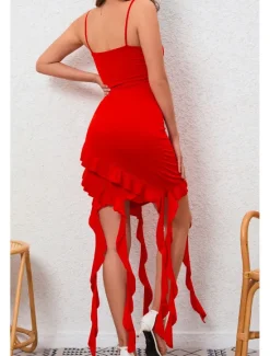 Hot Women's Mini Dress White Dress Graduation Dress Homecoming Dress Bodycon Fashion Birthday Graduation Date Regular Fit Plain Sleeveless Spaghetti Strap Black White Red Purple Summer Women White Dresses