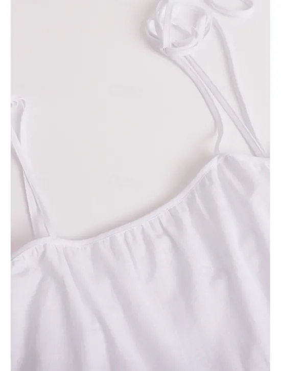 New Women's Mini Dress White Dress Graduation Dress Slip Dress Fashion Outdoor Birthday Graduation Regular Fit Plain Sleeveless Spaghetti Strap White Pink Blue Summer Women White Dresses