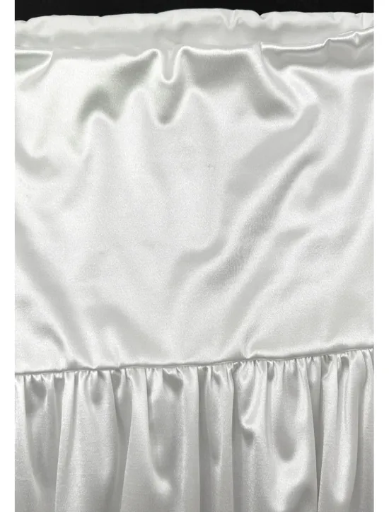 New Women's Mini Dress Dress Graduation Dress Fashion Graduation Tea Party Weekend Regular Fit Plain Sleeveless Strapless Summer Women White Dresses