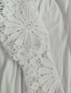 Sale Women's Mini Dress White Dress Casual Dress White Lace Wedding Dress Fashion Modern Mature Vacation Daily Holiday Regular Fit Plain Long Sleeve Crew Neck White Summer Spring Fall Autumn Women White Dresses