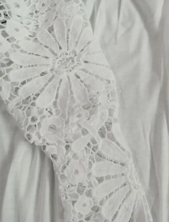 Sale Women's Mini Dress White Dress Casual Dress White Lace Wedding Dress Fashion Modern Mature Vacation Daily Holiday Regular Fit Plain Long Sleeve Crew Neck White Summer Spring Fall Autumn Women White Dresses