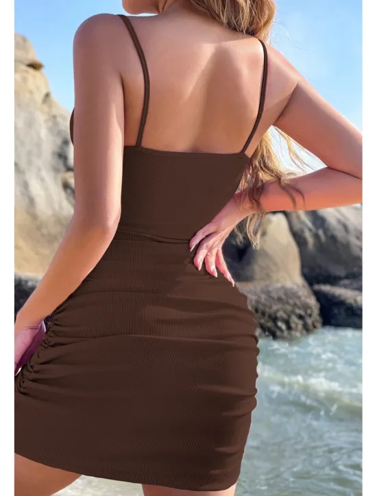 Best Women's Mini Dress White Dress Graduation Dress Slip Dress Fashion Outdoor Birthday Graduation Regular Fit Plain Sleeveless Spaghetti Strap Black White Pink Royal Blue Summer Women White Dresses