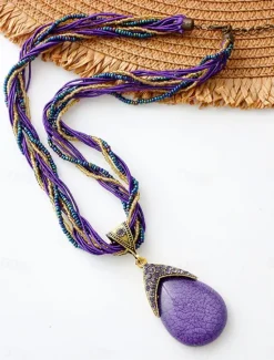 Discount Women's necklace Archaistic Outdoor Geometry Necklaces Women Trendy Jewelry