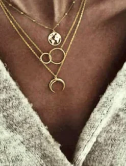 Women's necklace Chic & Modern Street Geometry Necklaces / Gold / Silver / Fall / Winter / Spring Women Trendy Jewelry