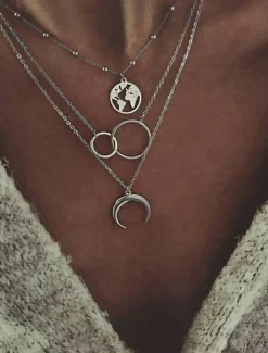Women's necklace Chic & Modern Street Geometry Necklaces / Gold / Silver / Fall / Winter / Spring Women Trendy Jewelry
