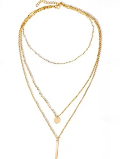 Online Women's necklace Chic & Modern Street Geometry Necklaces / 3 Layered Necklace / Dailywear / Spring / Summer / Fall / Winter Women Trendy Jewelry