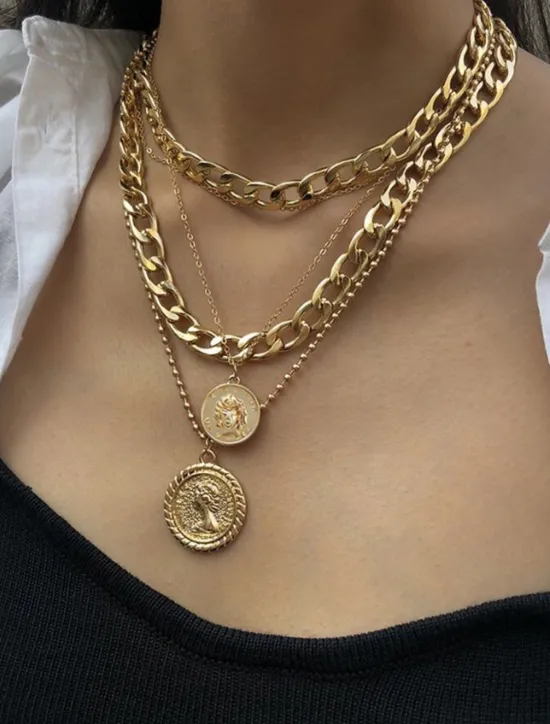 New Women's necklace Elegant Street Geometry Necklaces Women Trendy Jewelry