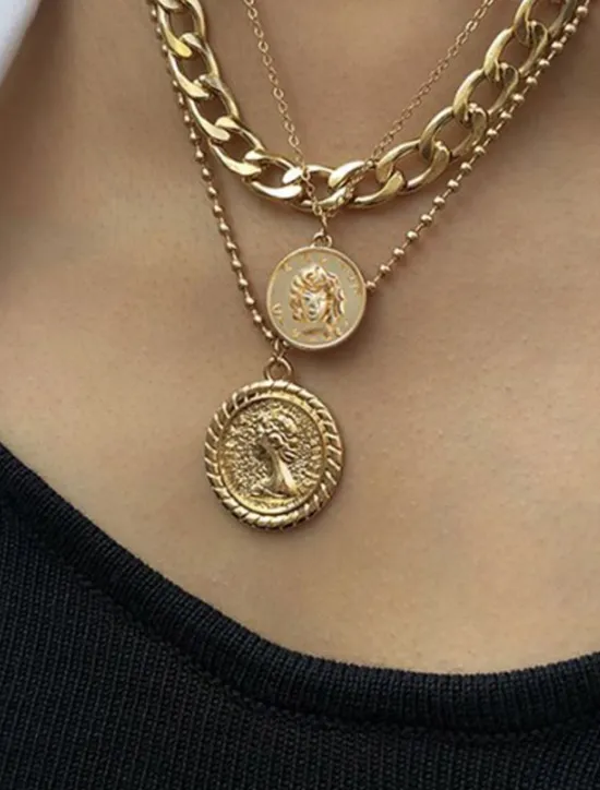 New Women's necklace Elegant Street Geometry Necklaces Women Trendy Jewelry