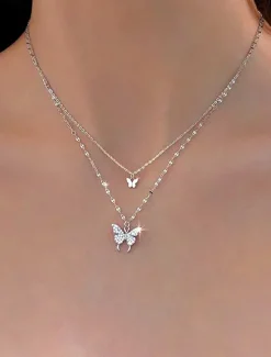 Women's necklace Fashion Outdoor Butterfly Necklaces Women Trendy Jewelry