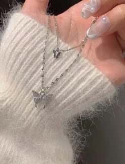 Women's necklace Fashion Outdoor Butterfly Necklaces Women Trendy Jewelry