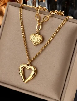 Best Women's necklace Fashion Outdoor Heart Necklaces Women Trendy Jewelry