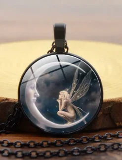 Hot Women's necklace Fashion Street Moon Necklaces Women Trendy Jewelry