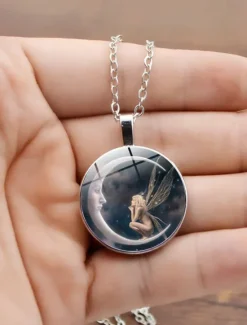 Hot Women's necklace Fashion Street Moon Necklaces Women Trendy Jewelry