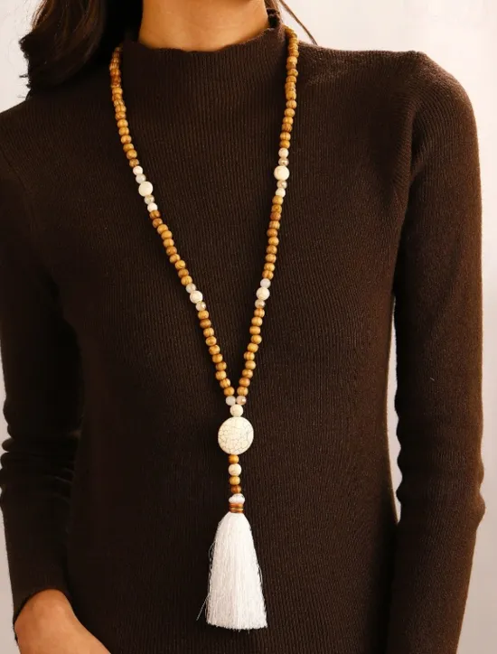 Online Women's necklace Fashion Street Color Block Necklaces Women Trendy Jewelry