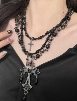 Online Women's necklace Punk & Gothic Street Geometry Necklaces Women Trendy Jewelry
