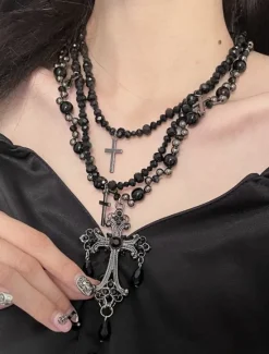 Online Women's necklace Punk & Gothic Street Geometry Necklaces Women Trendy Jewelry