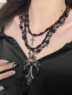 Online Women's necklace Punk & Gothic Street Geometry Necklaces Women Trendy Jewelry