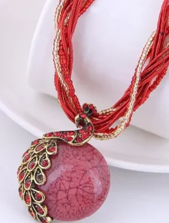 Discount Women's necklace Textured Street Geometry Necklaces Women Trendy Jewelry