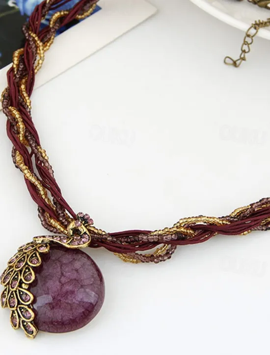 Discount Women's necklace Textured Street Geometry Necklaces Women Trendy Jewelry