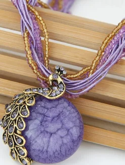 Discount Women's necklace Textured Street Geometry Necklaces Women Trendy Jewelry