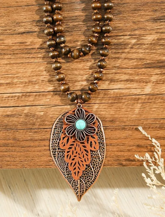 Clearance Women's necklace Vintage Street Leaf Necklaces Women Trendy Jewelry