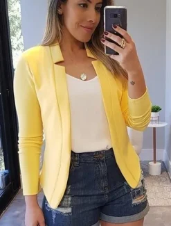 Discount Women'S New Fashion Blazer Clean Fit Long-Sleeved Cardigan Casual Suit Jacket Top Women Blazers & Suits