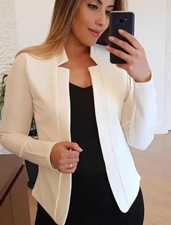 Discount Women'S New Fashion Blazer Clean Fit Long-Sleeved Cardigan Casual Suit Jacket Top Women Blazers & Suits