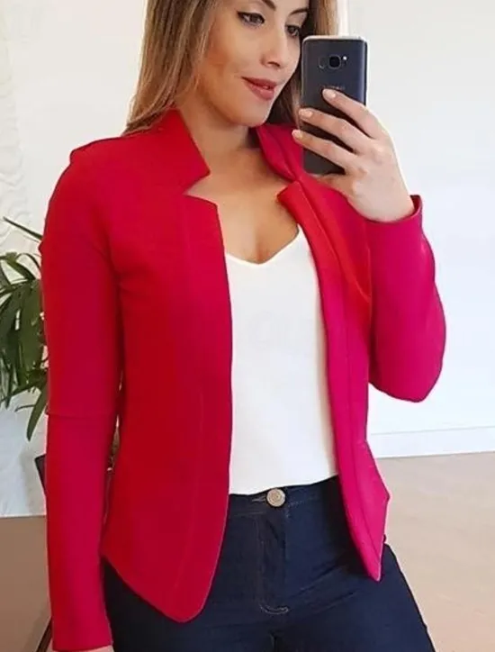 Discount Women'S New Fashion Blazer Clean Fit Long-Sleeved Cardigan Casual Suit Jacket Top Women Blazers & Suits