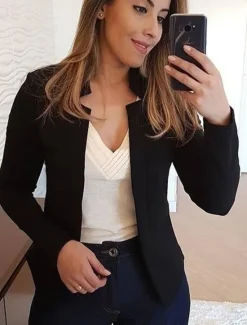 Discount Women'S New Fashion Blazer Clean Fit Long-Sleeved Cardigan Casual Suit Jacket Top Women Blazers & Suits
