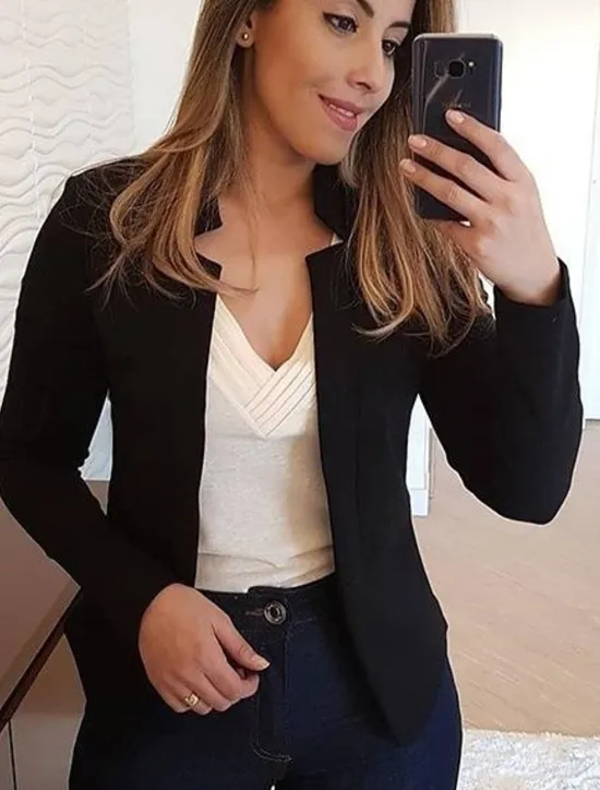 Discount Women'S New Fashion Blazer Clean Fit Long-Sleeved Cardigan Casual Suit Jacket Top Women Blazers & Suits