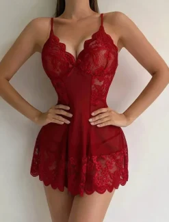 Outlet Women's Nightgown Dress Pure Color Simple Casual Soft Home Daily Bed Breathable Straps Sleeveless Backless Summer Spring Home Outfits Women Lingerie