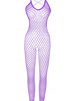Sale Women's Normal Bodysuit Sexy Solid Color Sleeveless Backless Cut Out Home Holiday Skinny Black White Pink All Seasons Women Bodysuits