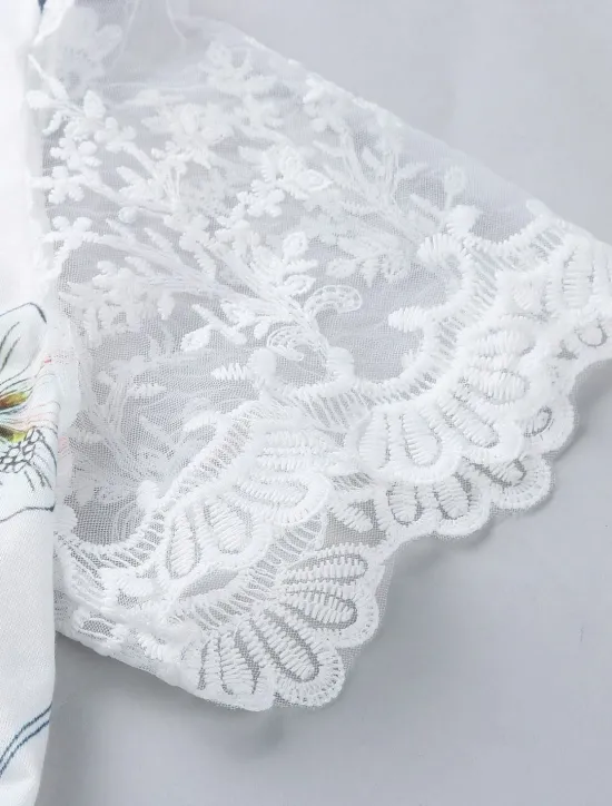 New Women's Normal EU / US Size Midi Dress Long Sleeve Boho Dress Sundress Elegant Dress Elegant Bohemia Tropical Lace Sleeve Party Daily Date Loose Fit Floral Marble Short Sleeve V Neck Light Pink White Women Floral Dresses|Spring Dresses